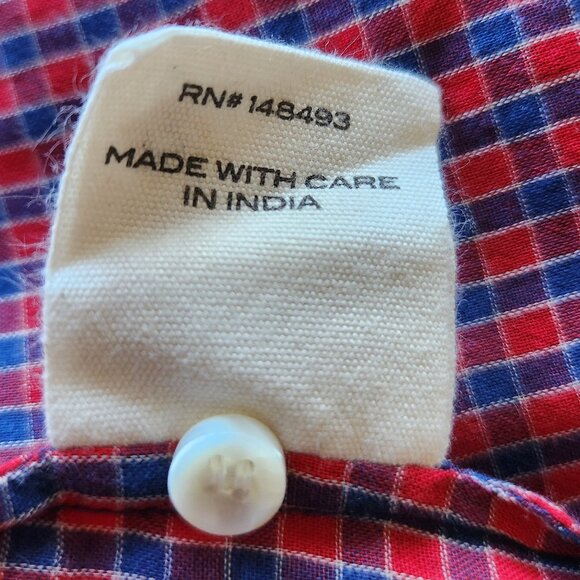 NWOT DOEN The Jane organic cotton in Rossendale Valley plaid blouse Sz S - Picture 12 of 14